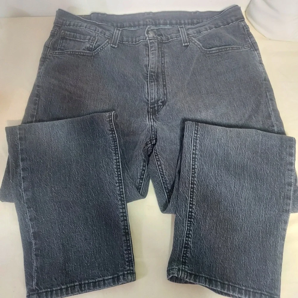 Levi Strauss 541 Athletic Fit Jeans Men's Dark Wash Size 38x30 Distressed Read!‎
